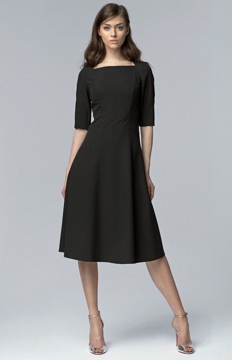 Robe noire mi mollet