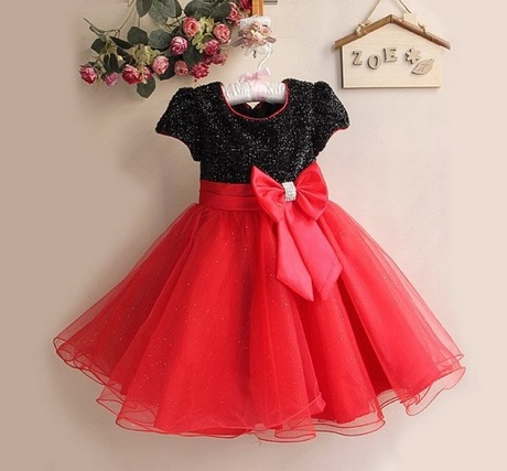 Robe rouge ceremonie fille