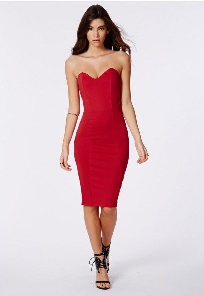 Robe rouge midi