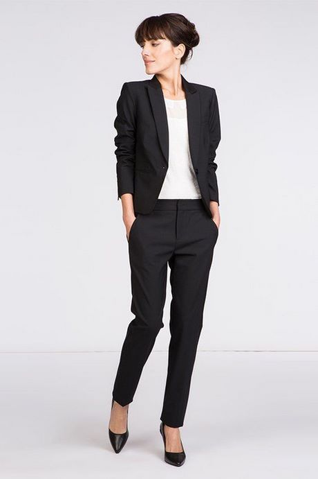 Ensemble tailleur femme noir