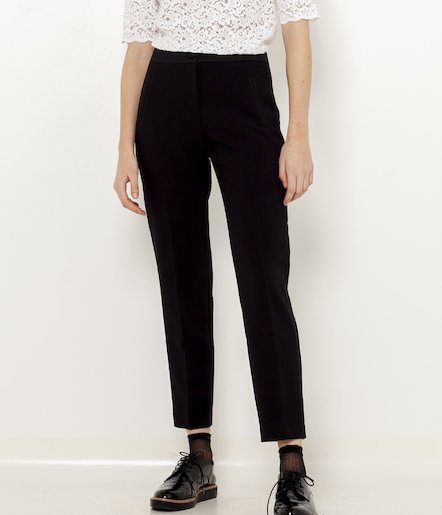 Pantalon noir smoking femme