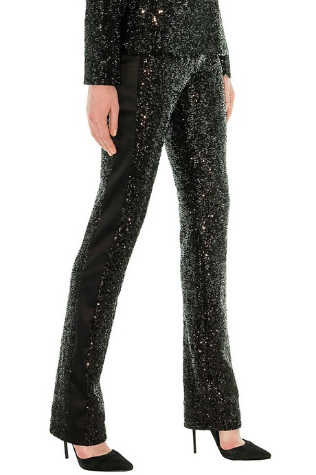 Pantalon noir smoking femme