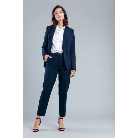 Pantalon tailleur bleu