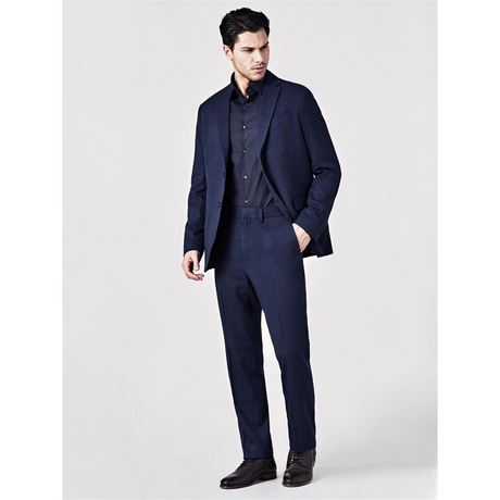 Pantalon tailleur bleu