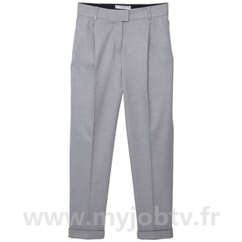 Pantalon tailleur gris