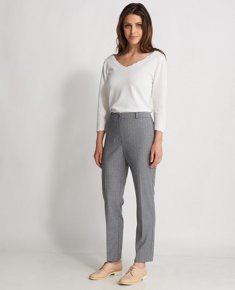 Pantalon tailleur gris