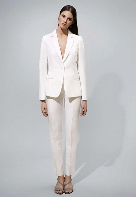 Tailleur blanc femme chic