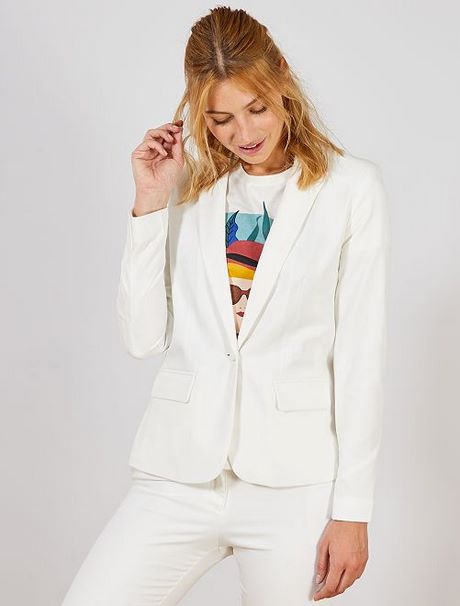 Tailleur blanc femme