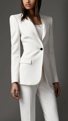 Tailleur blanc pour femme