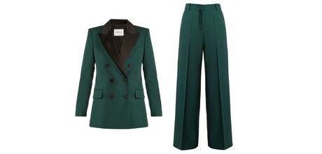 Tailleur femme vert