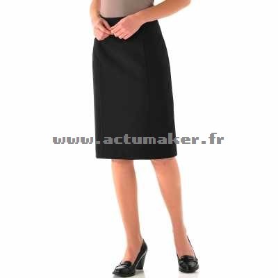 Tailleur jupe noir femme