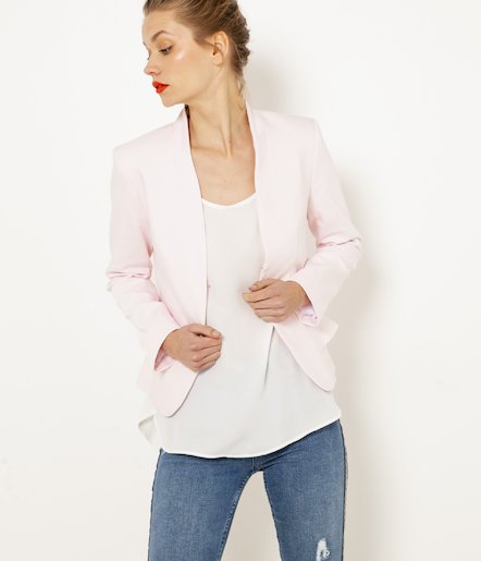 Tailleur rose femme