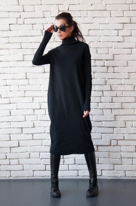 Longue robe noire ete