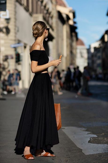 Longue robe noire ete