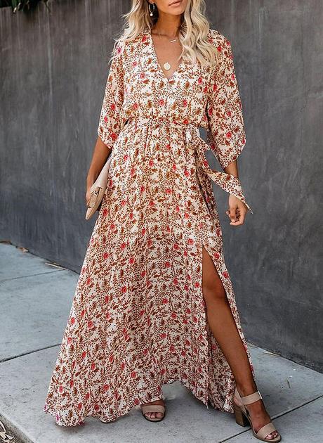 Maxi robe imprimée