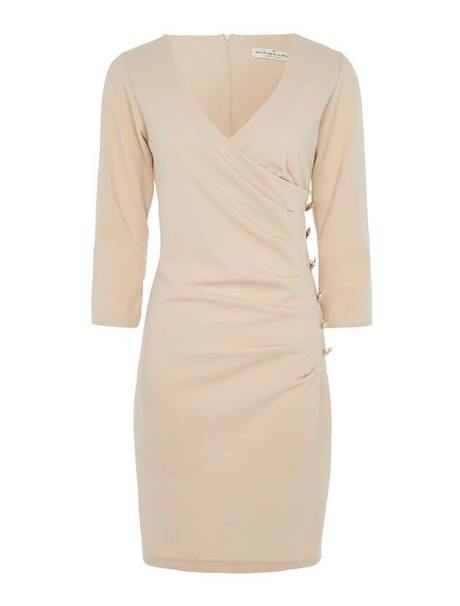 Robe beige fluide