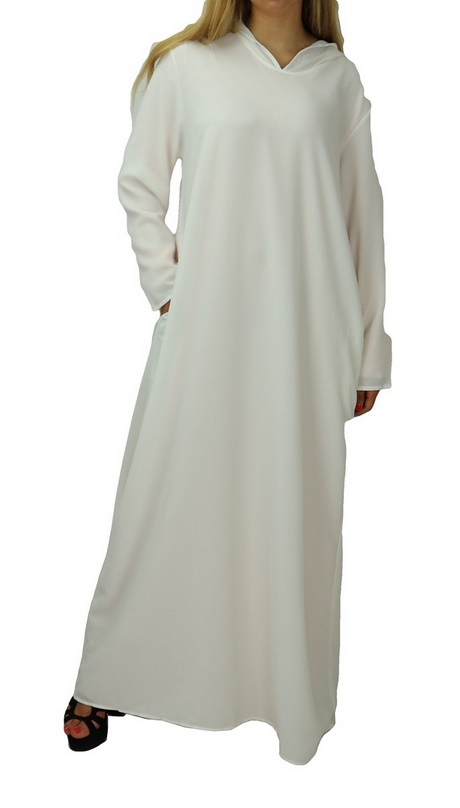 Robe blanche manche