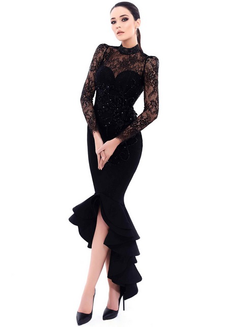 Robe de soiree haut dentelle