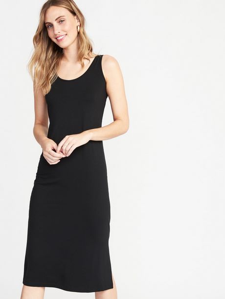 Robe débardeur longue noire