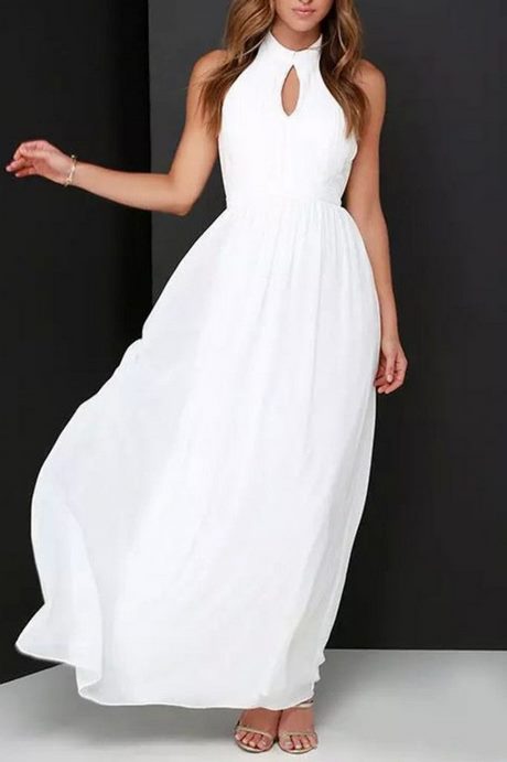 Robe ete longue blanche