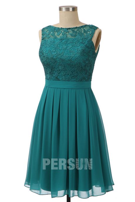 Robe guipure verte