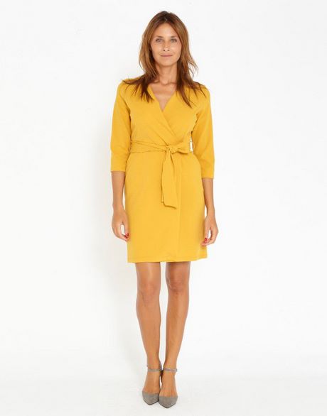 Robe hiver jaune