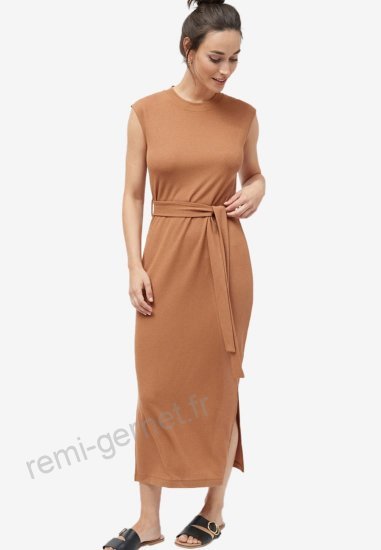 Robe longue été couleur unie