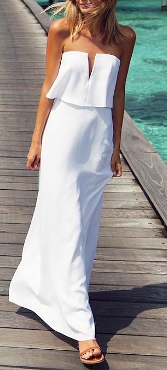 Robe longue été décolleté