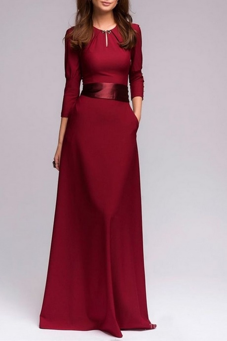 Robe longue femme rouge