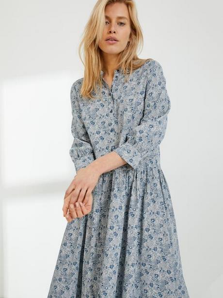 Robe longue imprimée femme