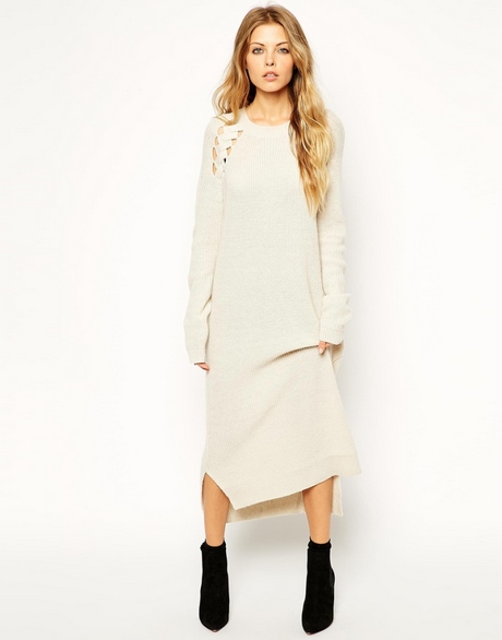 Robe longue pull femme