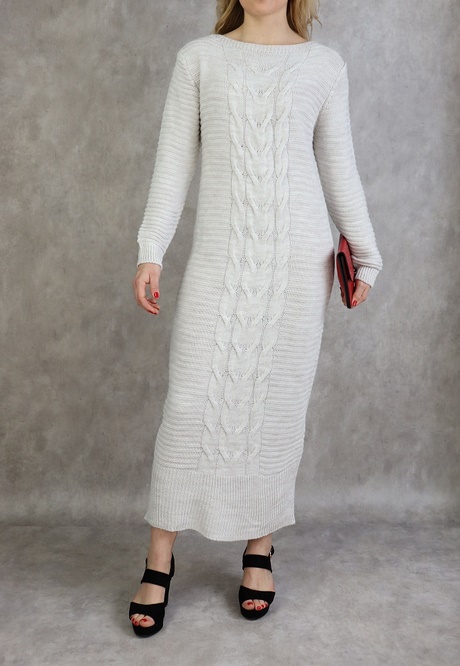 Robe maille blanche