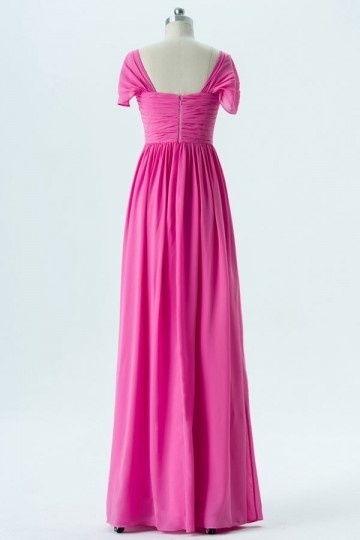 Robe noir et rose fushia