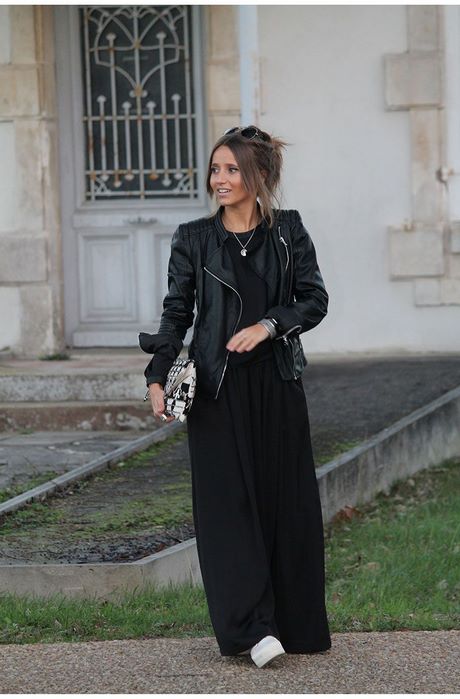 Robe noire longue hiver