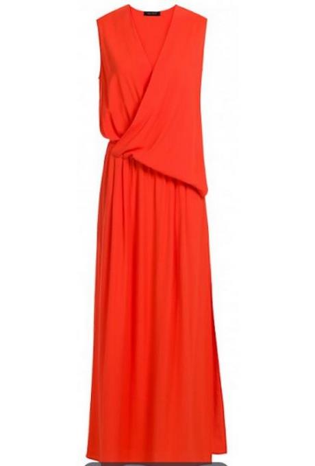 Robe orange longue