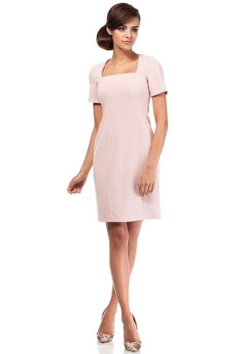 Robe rose manche courte