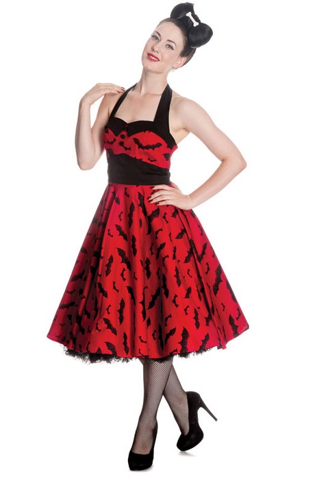 Robe année 50 rouge