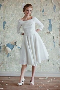 Robe blanche année 50