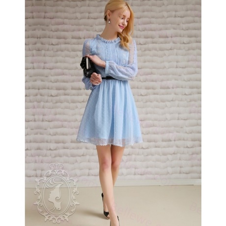 Robe bleu ciel femme