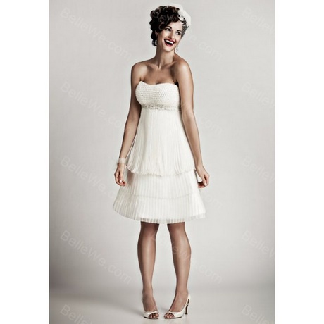 Robe bustier courte mariage