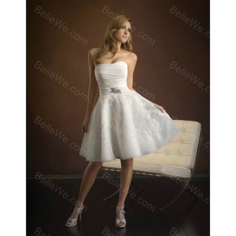 Robe courte blanche mariage