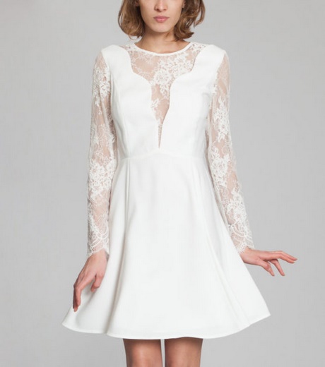 Robe de mariée pour mariage civil en hiver