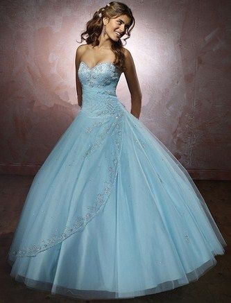 Robe de soirée bleu turquoise