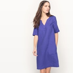 Robe droite bleu