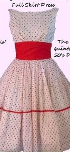 Robe guinguette année 50