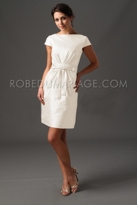 Robe mariage civil courte