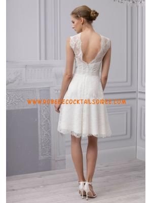 Robe mariage courte dentelle