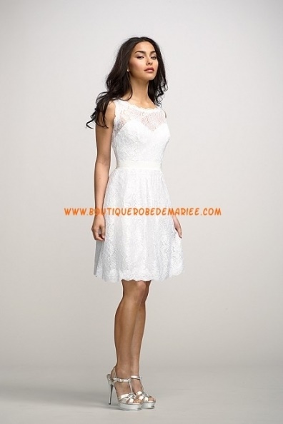 Robe mariage courte dentelle