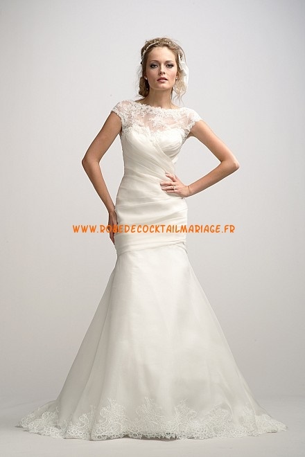 Robe mariée manche courte