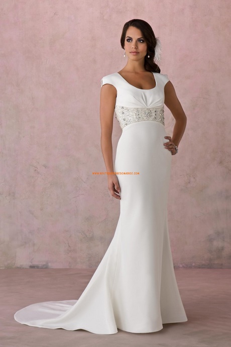 Robe mariée manches courtes